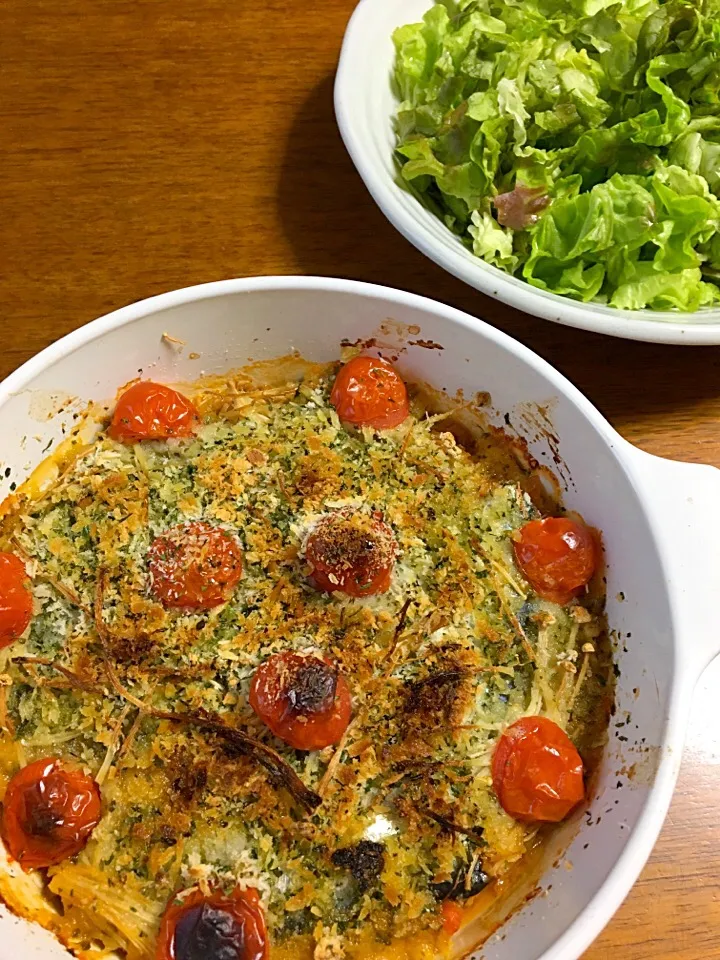 Snapdishの料理写真:大豆のミンチで、鰯のパン粉焼き|ララo(^・x・^)oさん