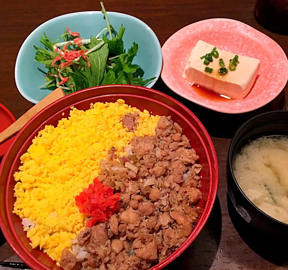 鳥良の「鶏そぼろランチ」
#鶏そぼろ丼 #鳥良|yoshikoさん