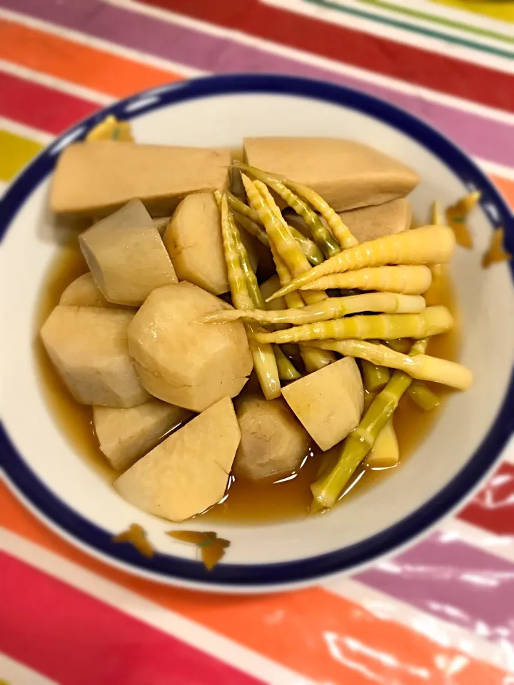 旬ですねっ！姫タケの煮物💞
(里芋・高野豆腐)|関口 かおりさん