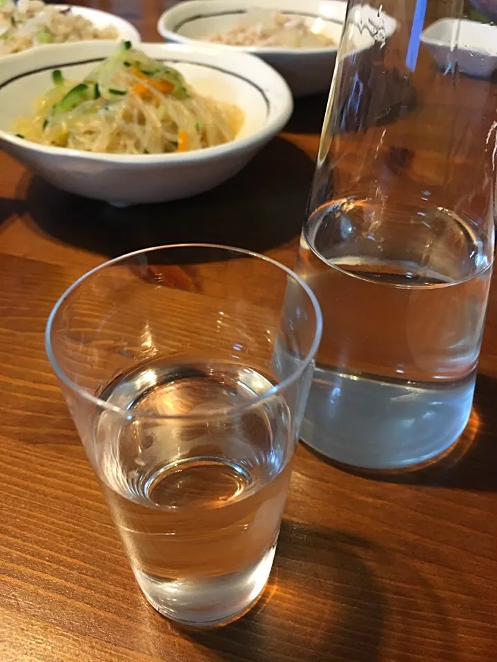 Snapdishの料理写真:5/14の晩酌 米だけの酒！|yoneさん