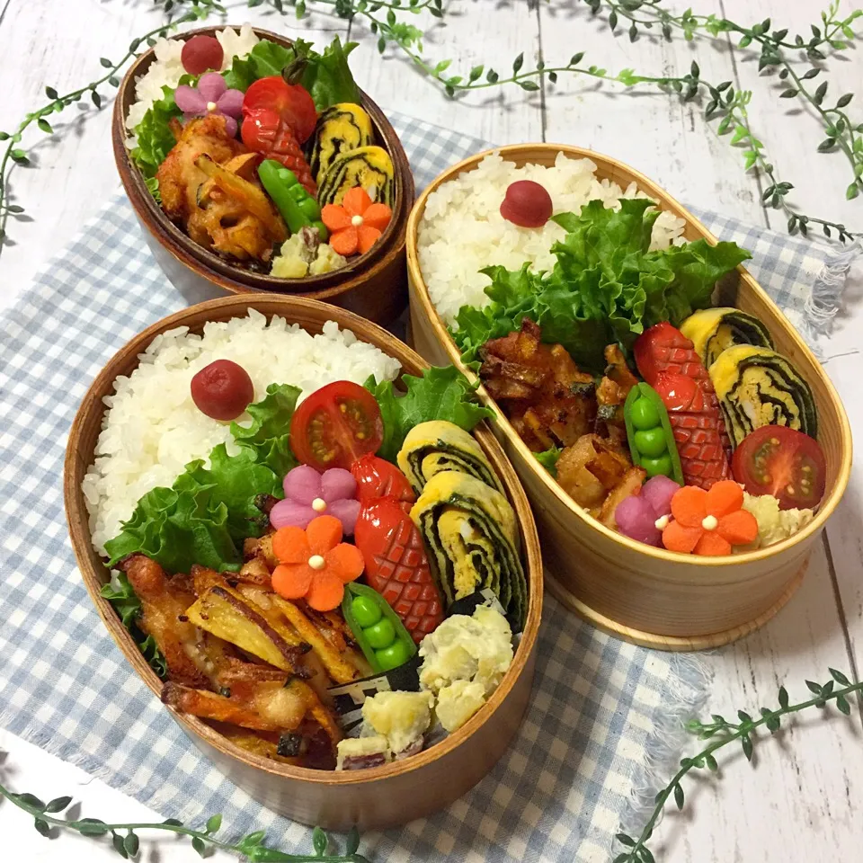 野菜と鶏肉の唐揚げ弁当|サリーさん