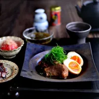「豚の時短角煮」 #花ヲツマミニ