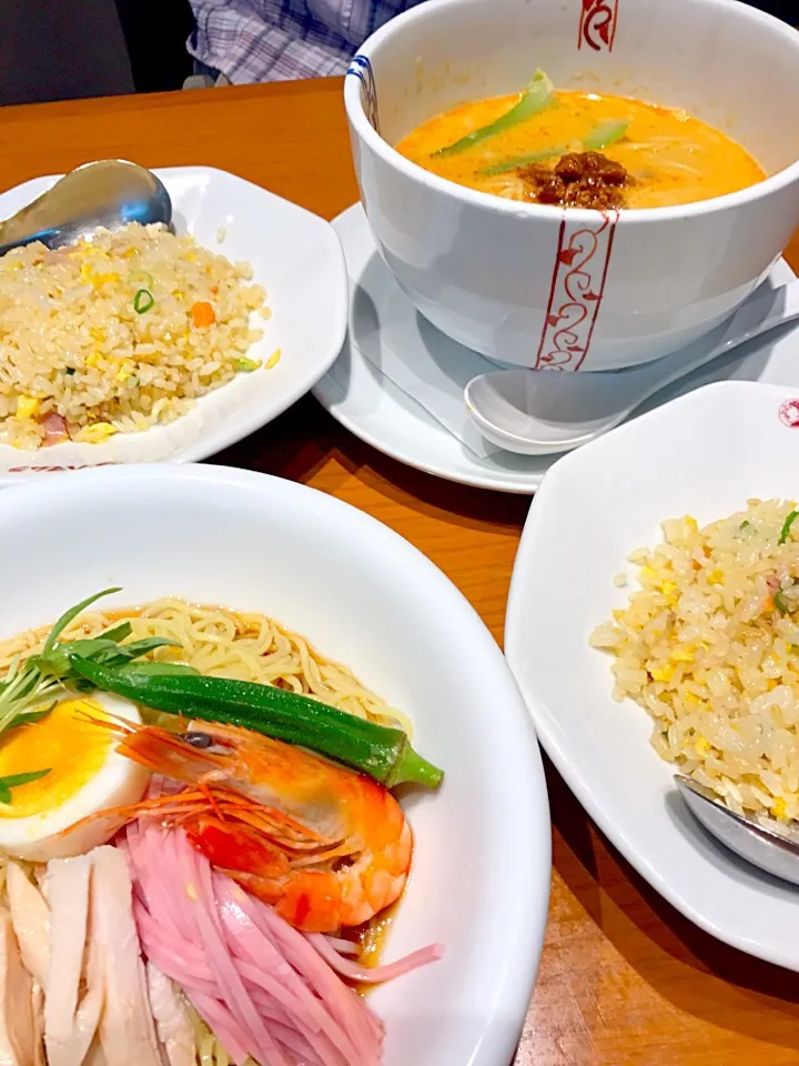 担々麺と冷麺、炒飯セット|ふくぷくさん