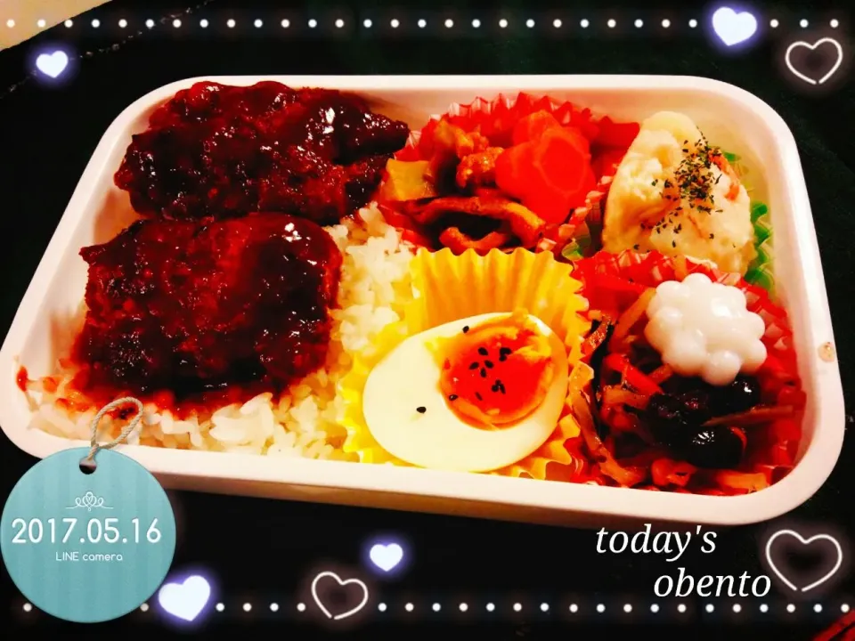 #旦那弁当 #ソースカツ丼 #ランチボックス #お弁当|taku＆chocoママさん