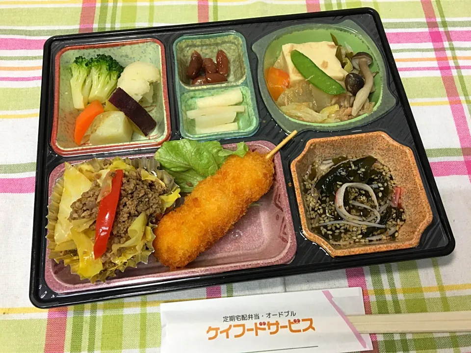 キャベツとあいびき肉のカレー炒め 日替わり弁当 豊川市宅配|Naokazu Kuritaさん