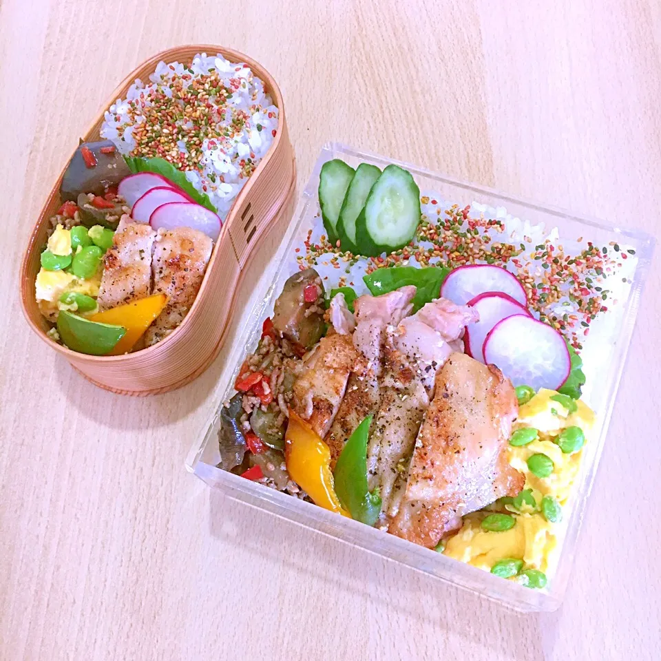 Snapdishの料理写真:子供達のお弁当|yuuco🍾さん