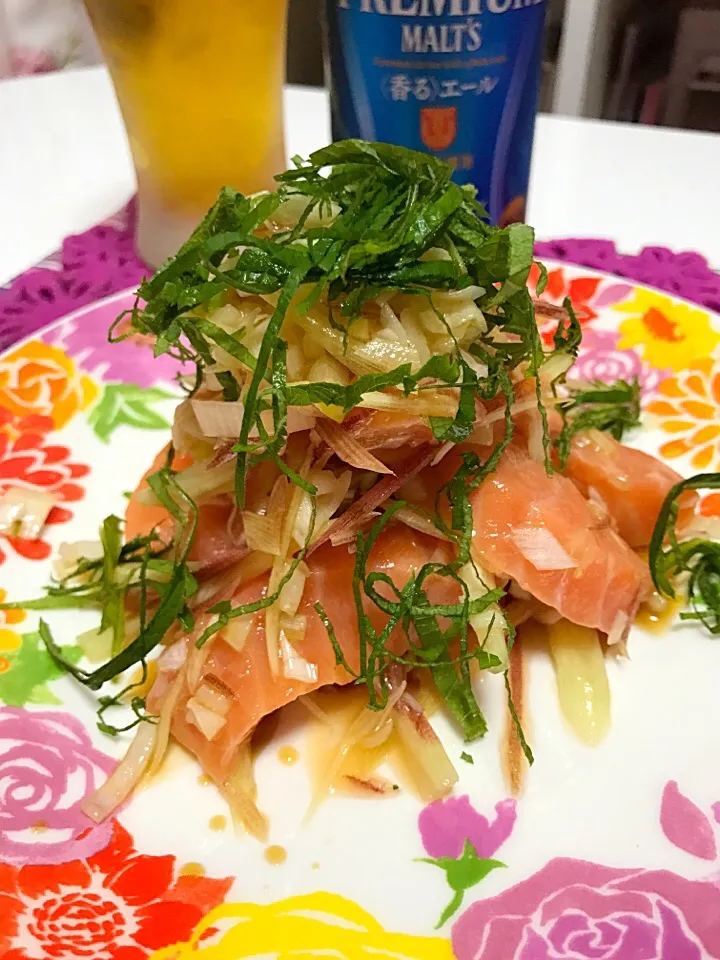 サーモンと香味野菜のマリネ仕立て|えりちゃんさん