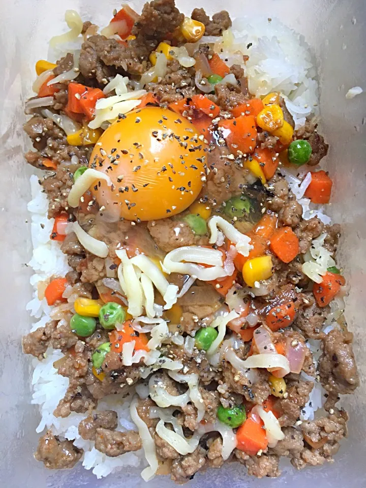 minced beef pepper with rice|Momoさん