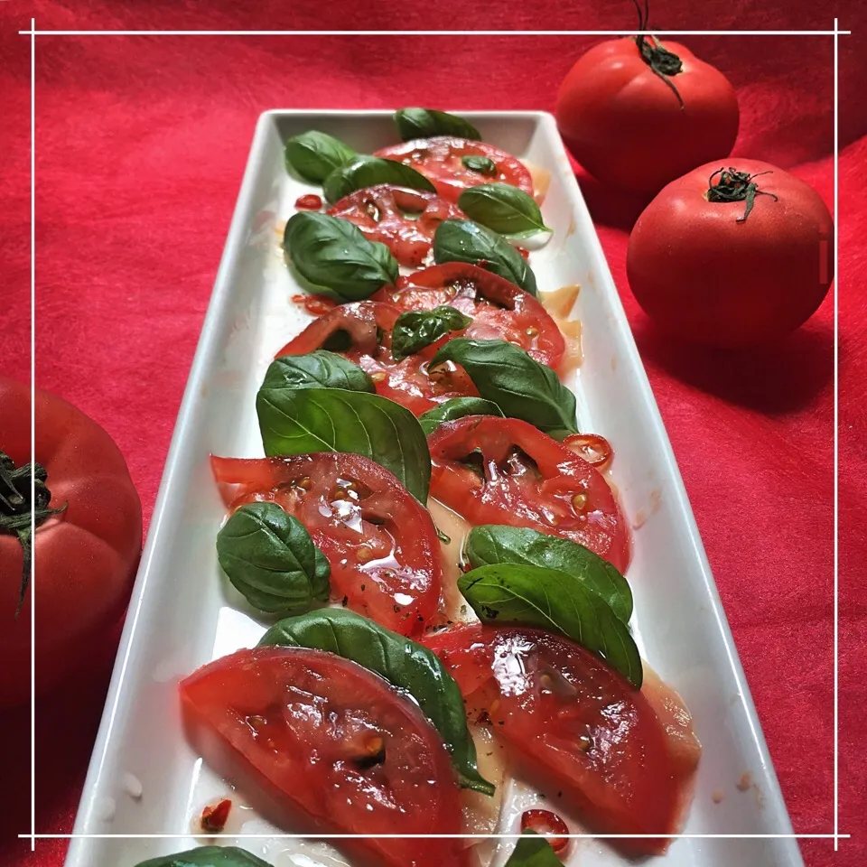 Yumiちゃんの料理 🍅トマトのガリsalad•*¨*•.¸¸☆*･ﾟ😄|izoomさん