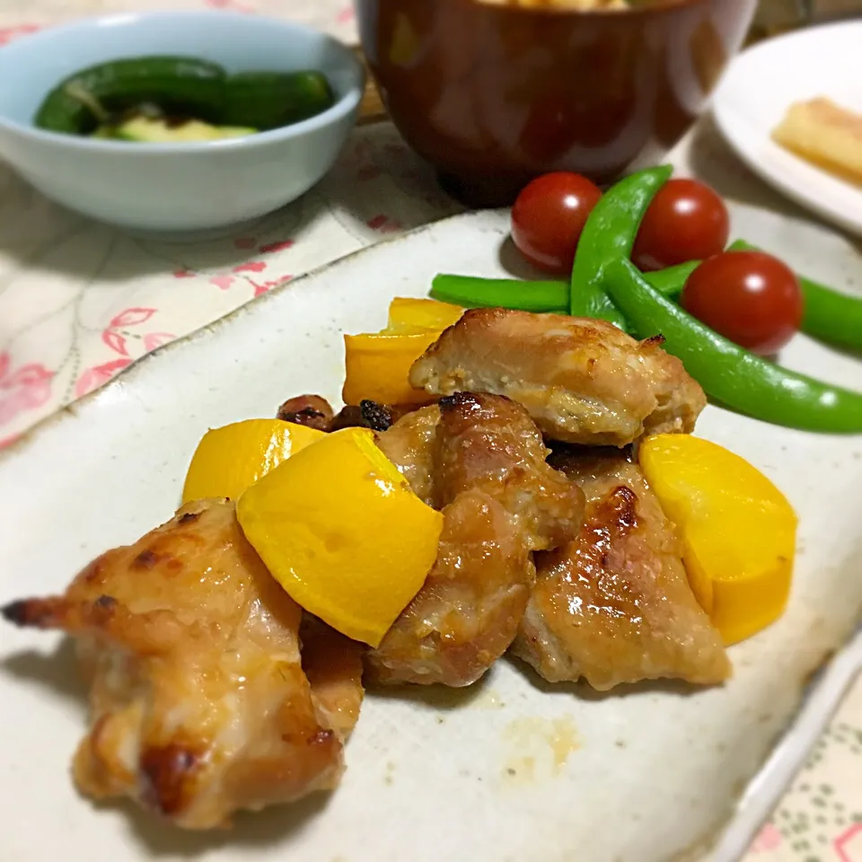 鳥もも肉のニンニク味噌漬け・オーブン焼き|かなた3120さん