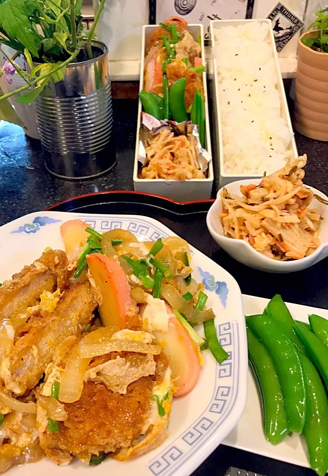 息子のお弁当🍱と
夫の為のお昼ご飯は一緒|シュトママさん