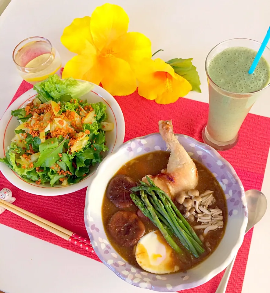 Snapdishの料理写真:朝ごはんは勝負飯( ◠‿◠ )
昨日のカレー🍛リメイク🎵👍
スープカレー🤗💖💖
メッチャ旨旨〜(￣▽￣)|はみちゃんさん