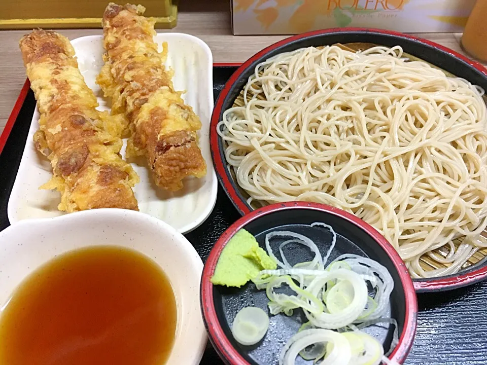 Snapdishの料理写真:立食いそば手帳 名店120［首都圏編］あり賀せいろう（馬喰横山）ちくわ天せいろ 170517|ゆうじ.さん