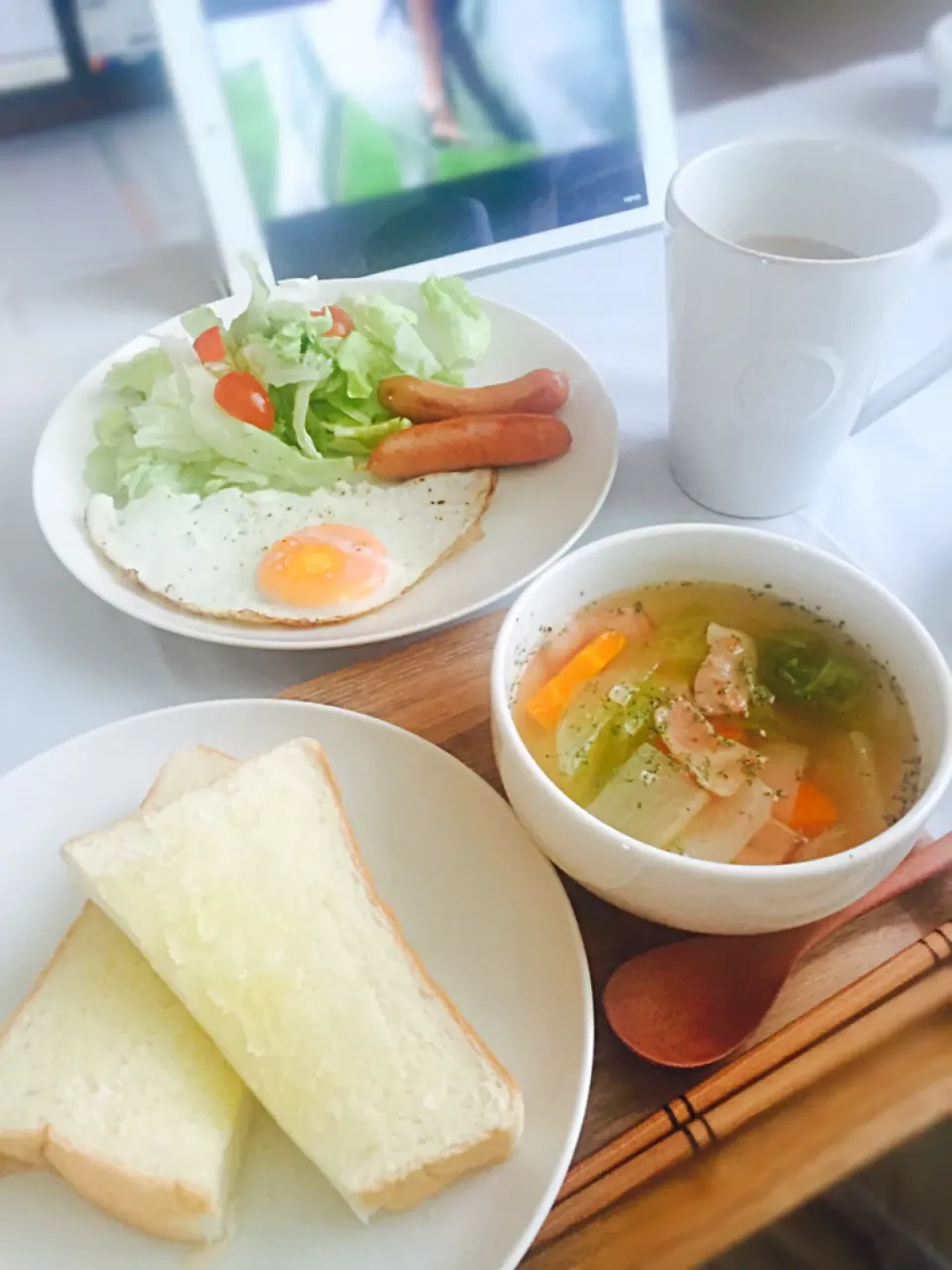 乃が美の食パンで朝食♡|でんぼ☆さん