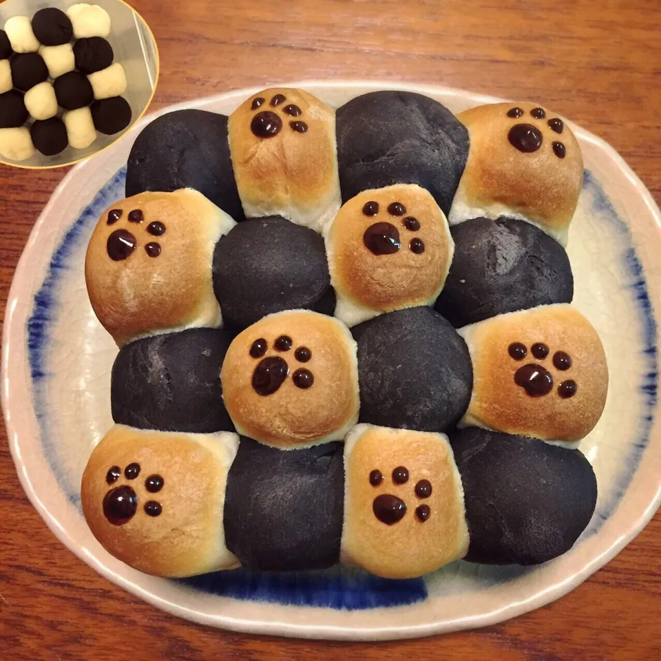 Snapdishの料理写真:肉球🐾ちぎりぱん|もっちさん