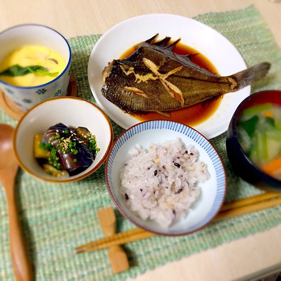 晩御飯  カレイの煮付け🌼|hina＊管理栄養士さん