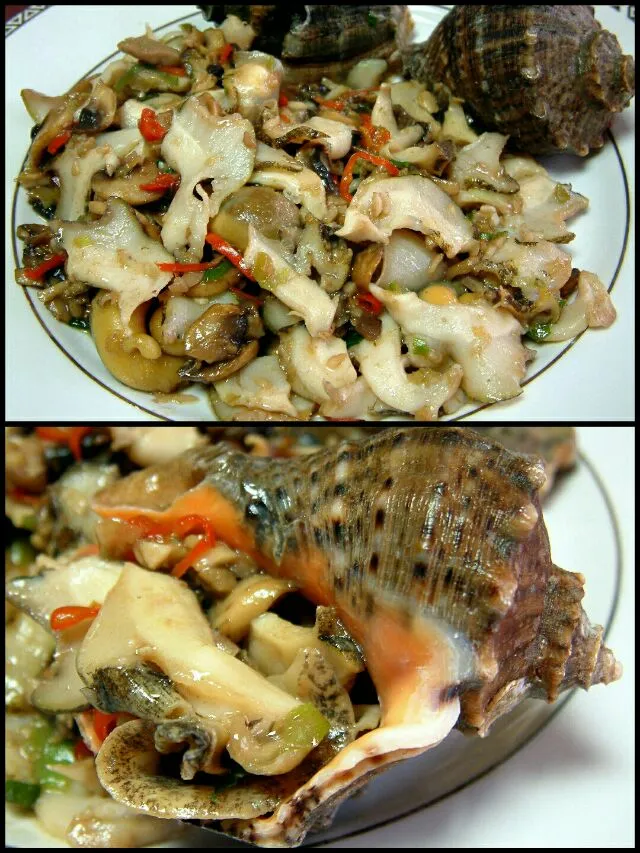 stir-fried conch|steven z.y.さん