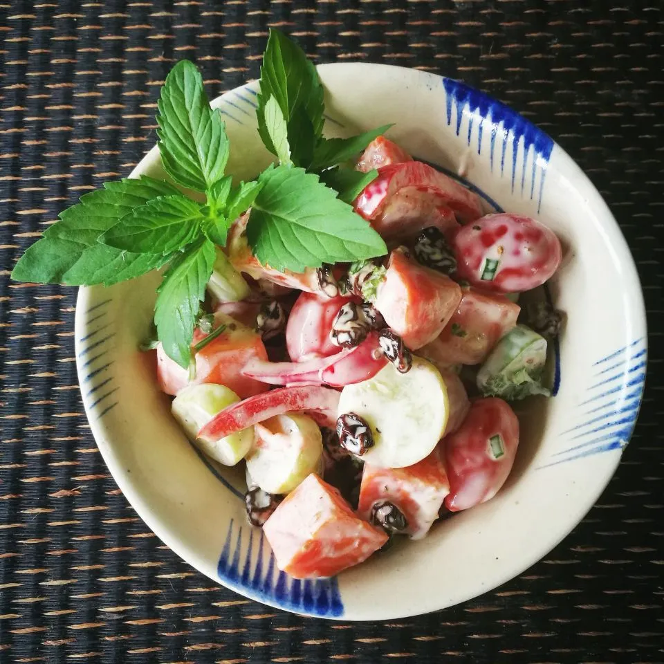 daily salad with pepermint #eatinthai|Eat in Thaiさん