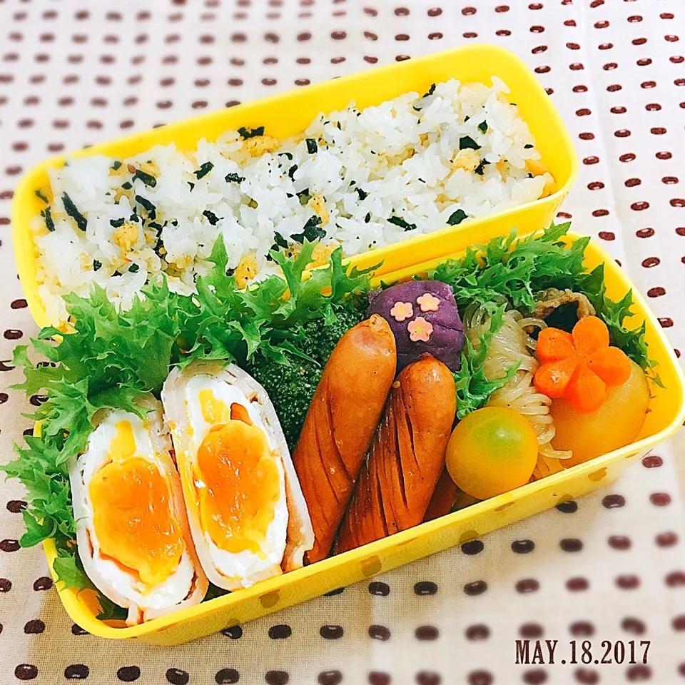 今日の娘弁当 #ハムたまご #お弁当 #弁当 #お弁当記録 #野菜たっぷり|momo31omomさん