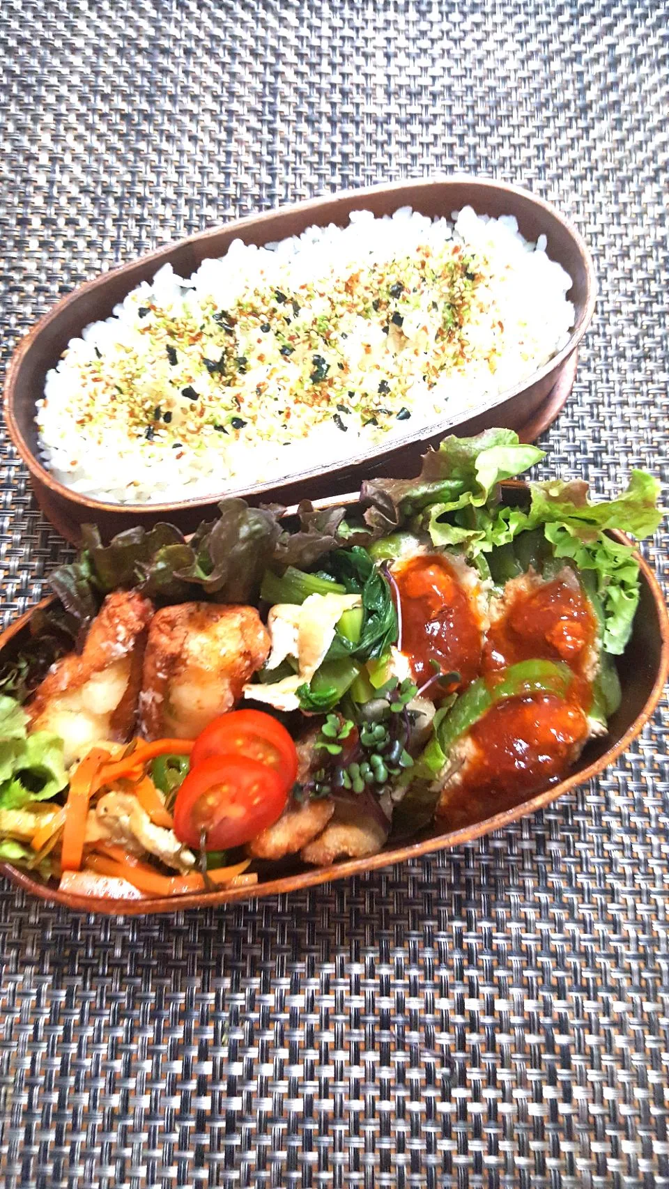 今日のお弁当🎵　ピーマンの肉詰め😋😋😋|クッキングオヤジさん