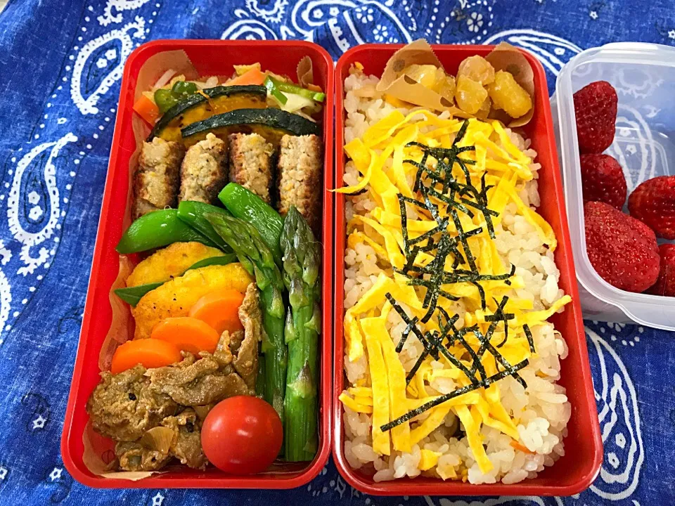 #今日の高一男子弁当  ちらし寿司|Shee Sunさん