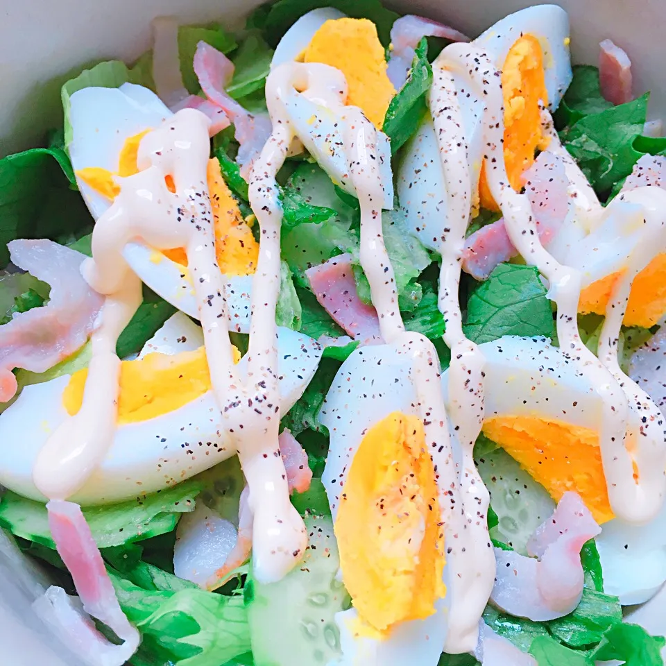 Bacon and egg salad|Yukiさん