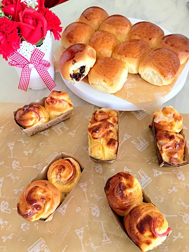 Ham & Cheese, Chocolate Cheese  🧀 Buns|Tari's Kitchenさん