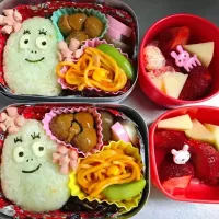 Snapdishの料理写真:バーバパパ キャラ弁|びいさん