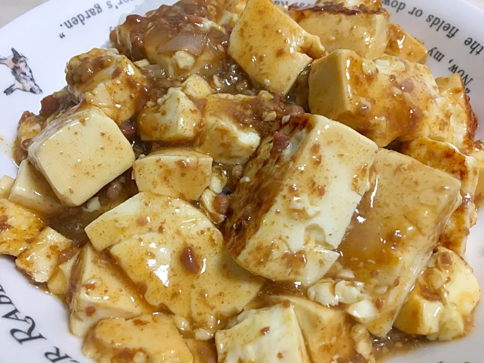 Snapdishの料理写真:今日の晩飯は肉豆腐丼|フージさん