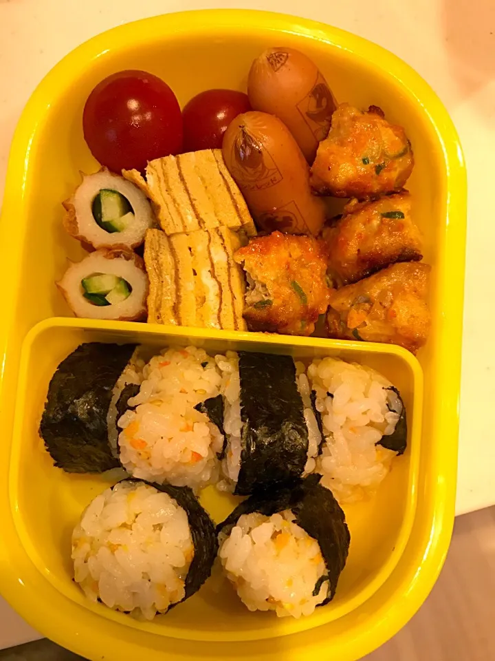 息子の初弁当(*^_^*)|くまこさん