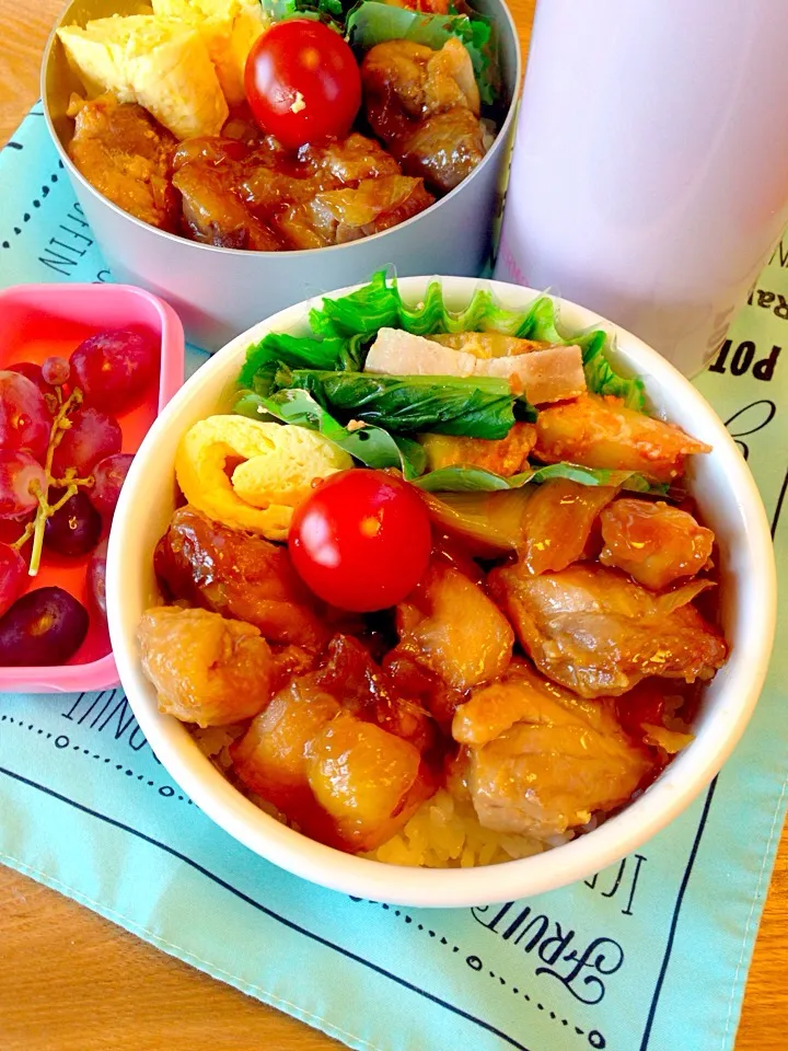 🐤JC弁当🐤
◇照焼きチキン
◇だし巻き卵
◇ケチャチーズじゃが
◇小松菜ベーコン
◇葡萄|ぽぽママさん