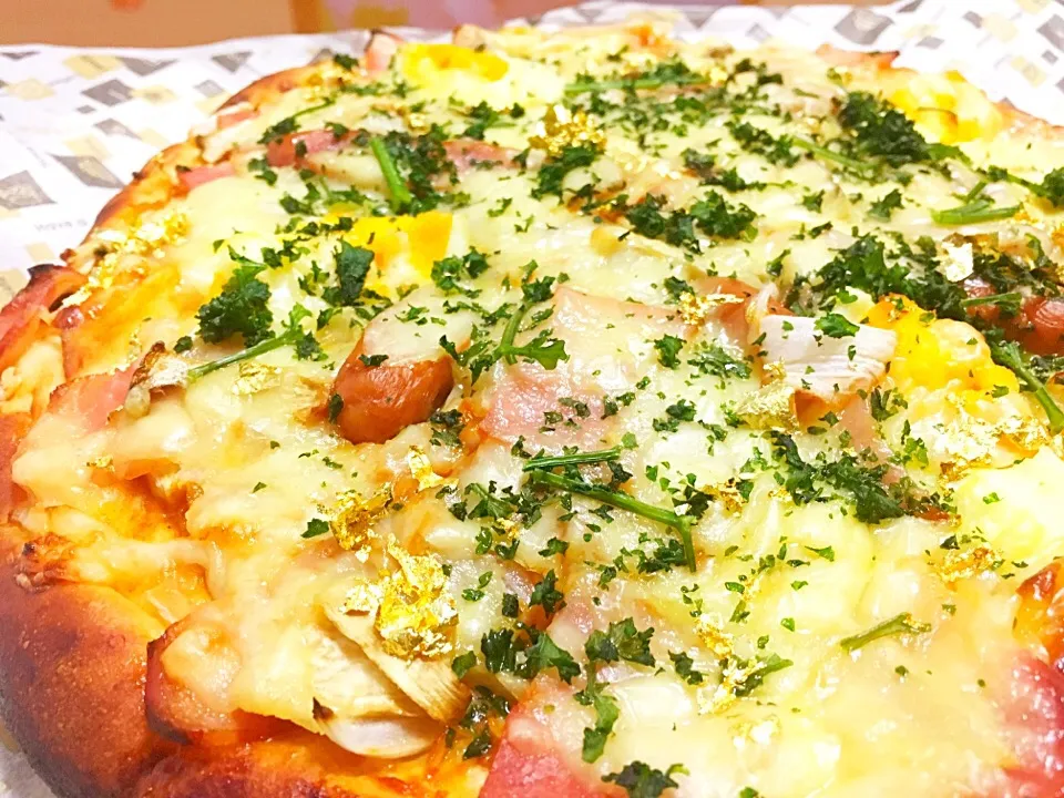 金箔入りピザ🍕|masasho's momさん