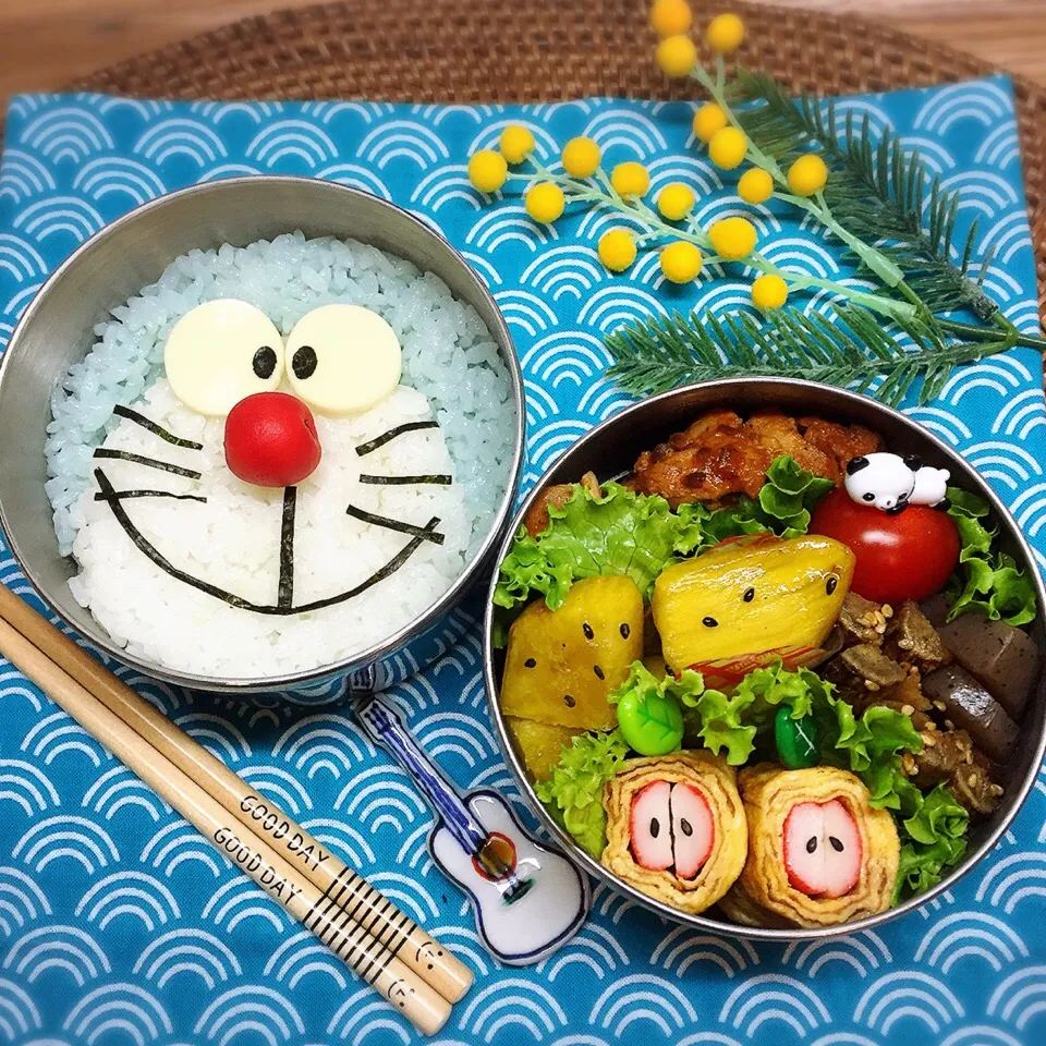 Snapdishの料理写真:いつかのですが、ドラえもん弁当❣️|@mayuさん