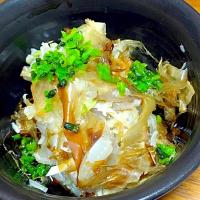 スズキの刺身をリメイク( ´ ▽ ` )ﾉ