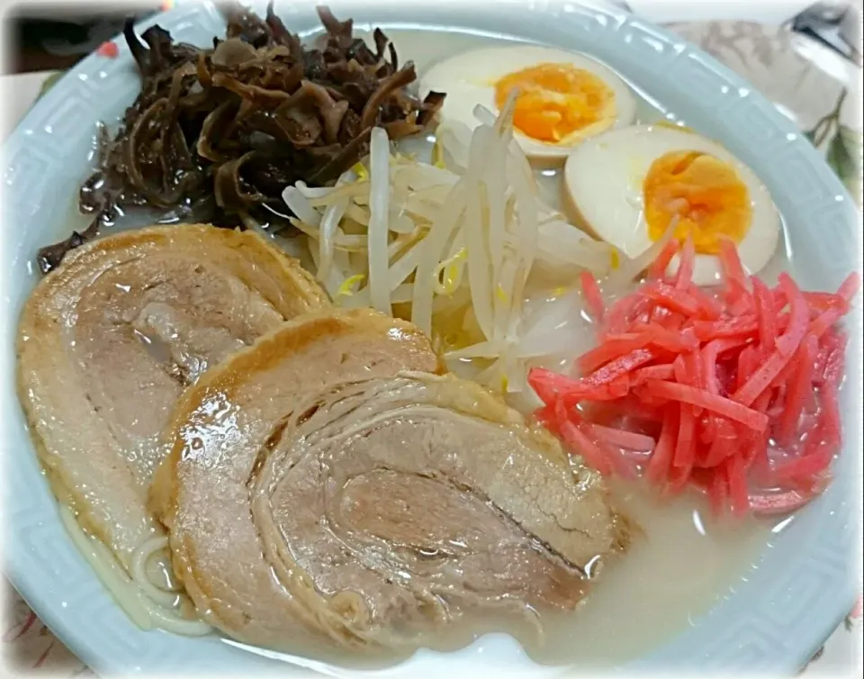 Snapdishの料理写真:#麺活  ~久留米ラーメン~|りくれんさん