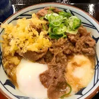 Snapdishの料理写真:牛とろ玉うどん|るい姉さん