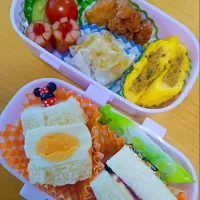 Snapdishの料理写真:運動会延期に～弁当(T0T)|Kayo matsudaさん