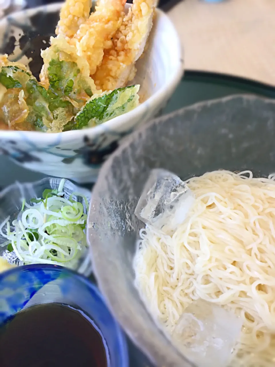 ゴルフ場でのランチ。生素麺と天丼！|Tomyさん