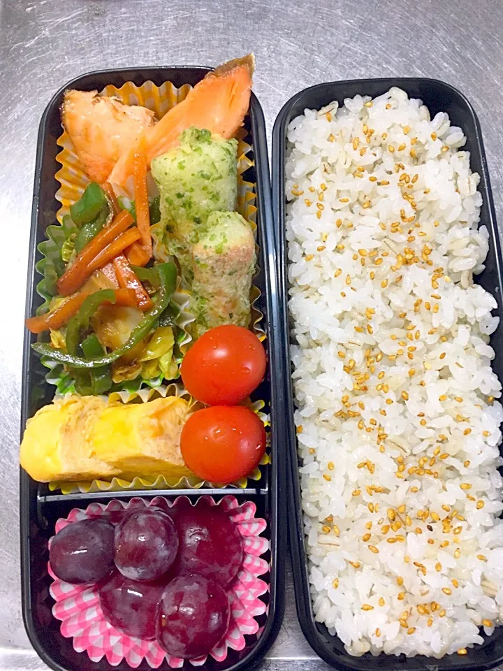 のり弁風弁当#息子弁当 #高校生男子弁当|友美さん