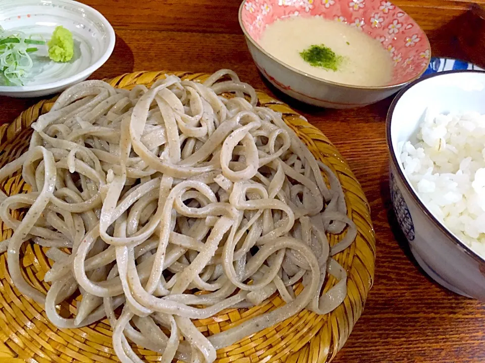 田舎もりそば・麦飯とろろご飯（#手打そば恵比寿#行方市）|yonjiさん