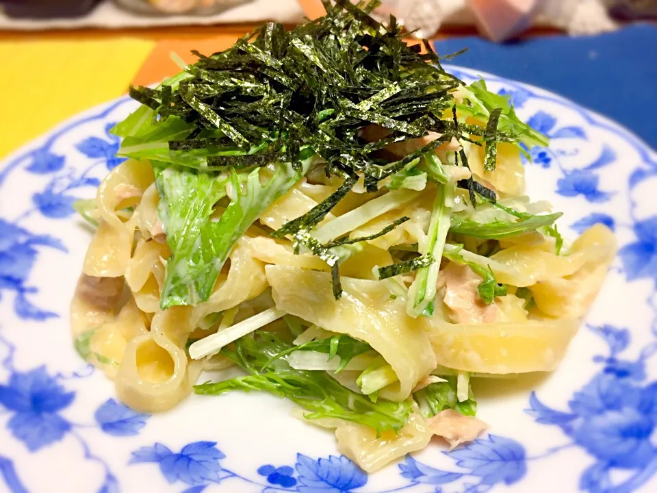 ツナと水菜のクリームパスタ❗️(^^)|Yukihiko Ishidaさん