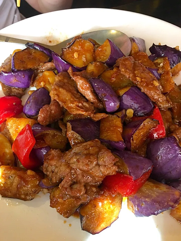 Beef with Eggplant and garlic sauce|🌺IAnneさん