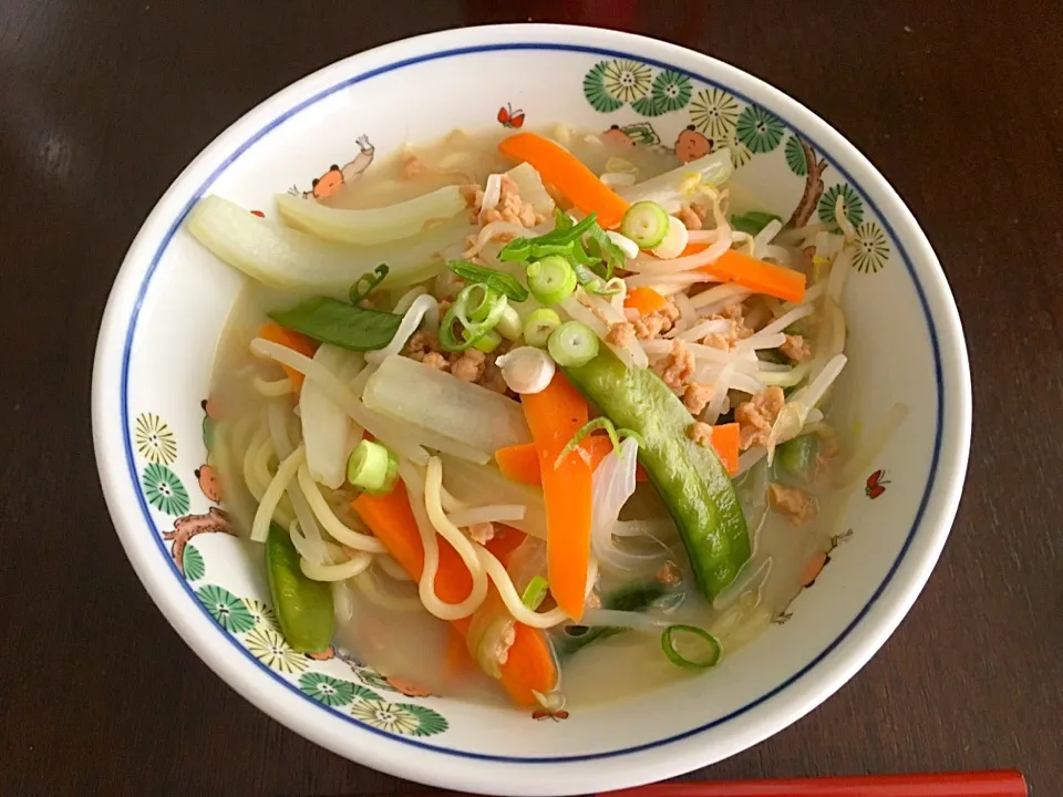 ちゃんぽんにも大豆のお肉。|Chiharuさん