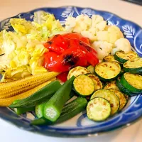 Snapdishの料理写真:焼き＆蒸し野菜サラダ|とも0505さん