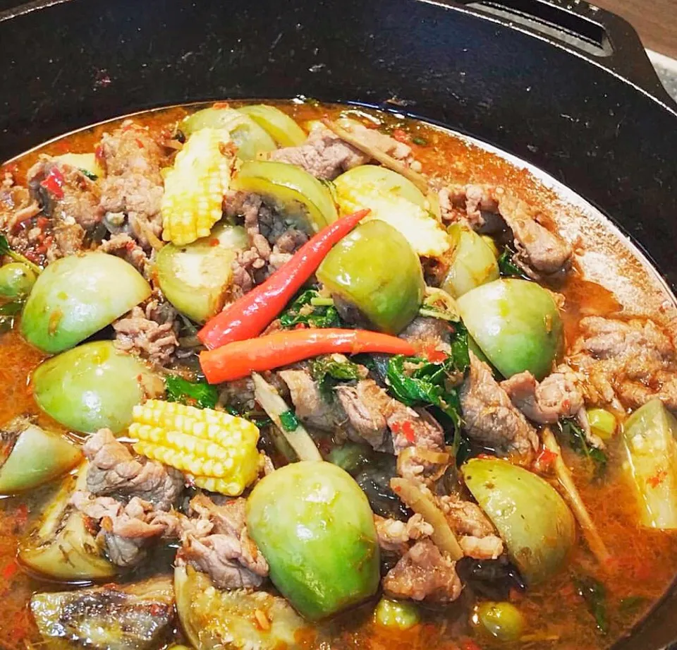 Hot & spicy curry with beef #แกงป่า #kaengpa #thaifood #hotandspicycurry|nana's ovenさん