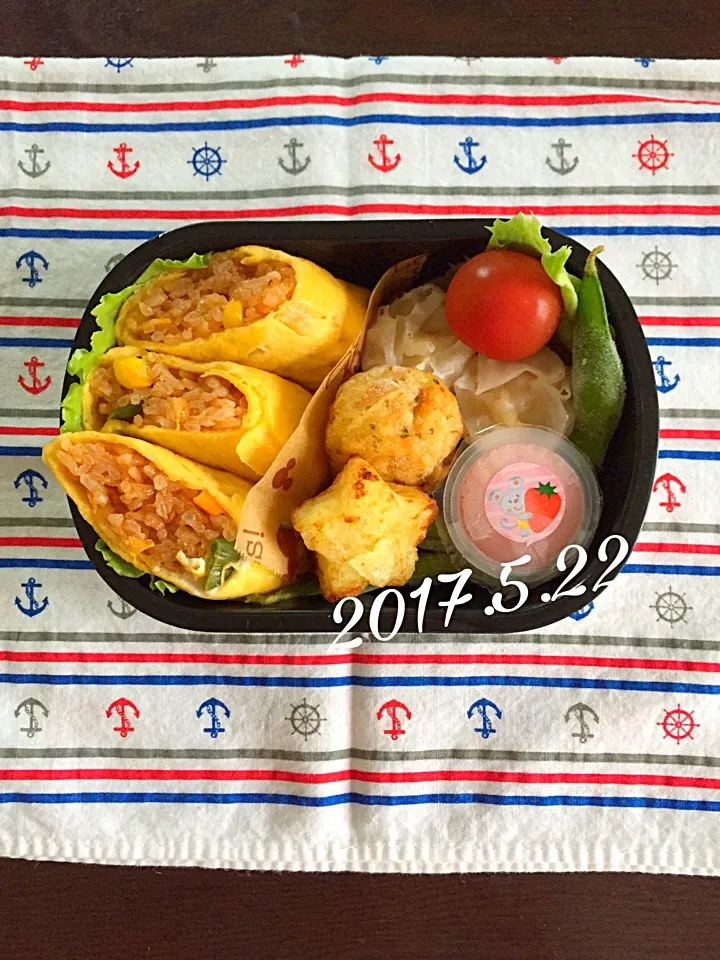 スティックオムライス弁当♡|カイサナママさん