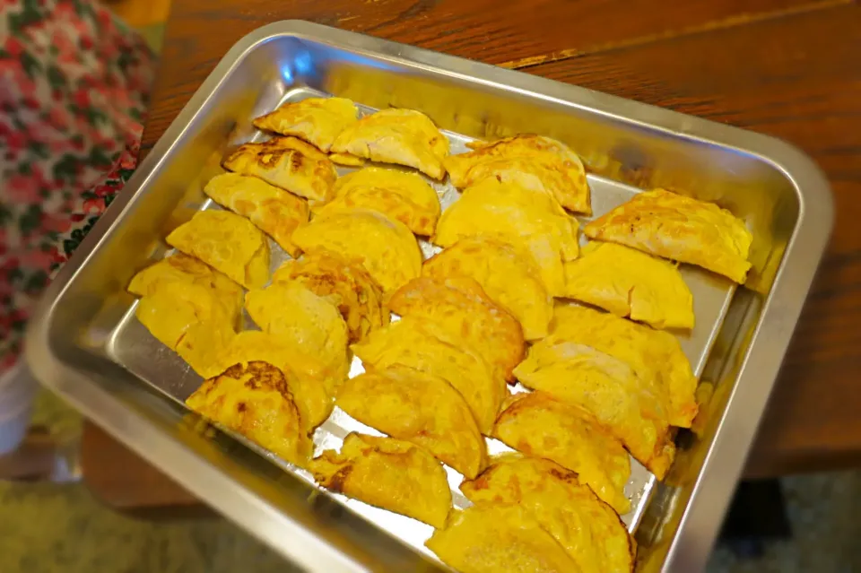 卵焼き餃子の出来上がり！@世界を旅するお料理教室|Mickeeさん