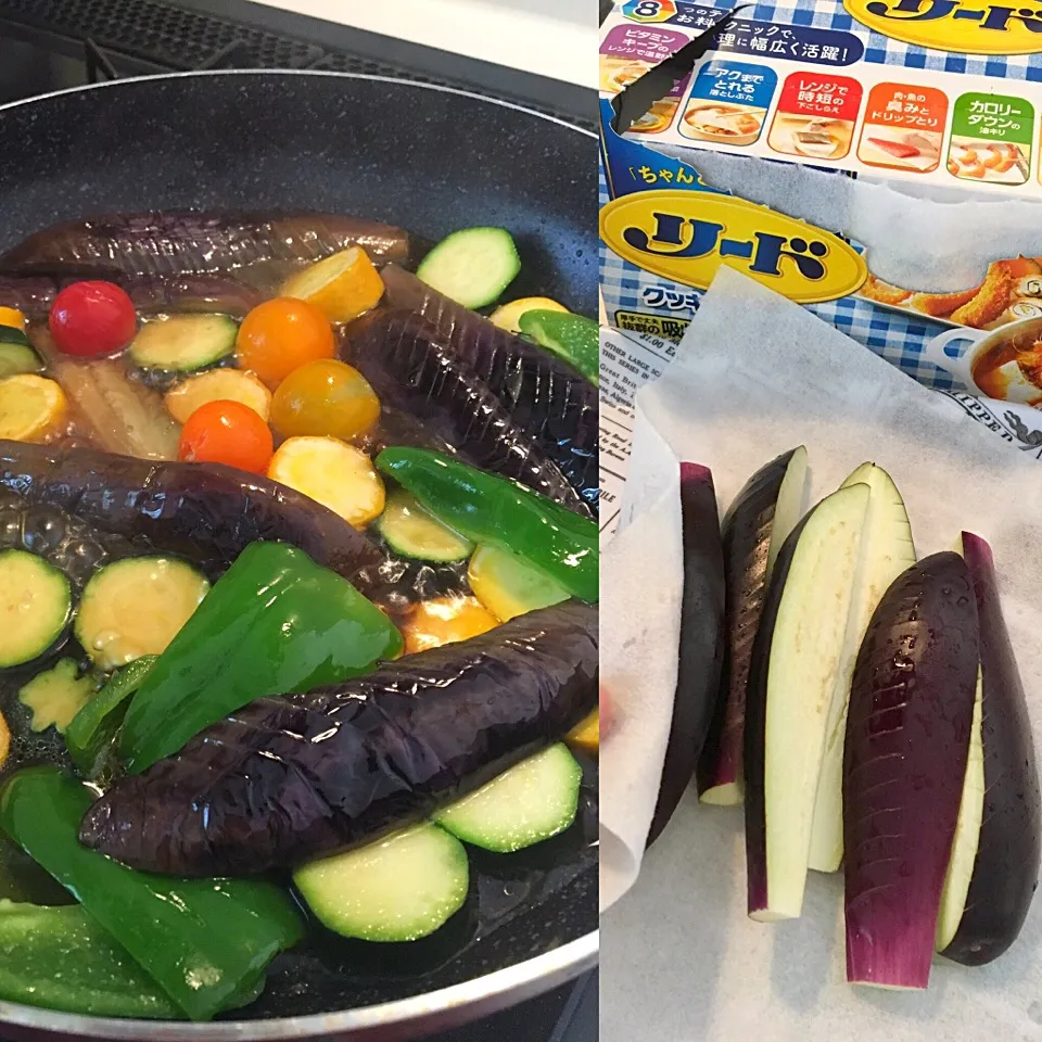 Snapdishの料理写真:夏野菜の煮浸し✨😋|ゆかりさん