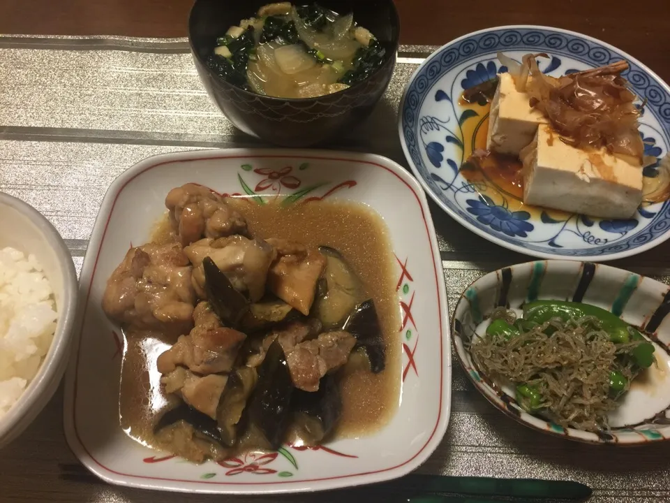 鶏とナスの黒酢煮|愛ペガさん