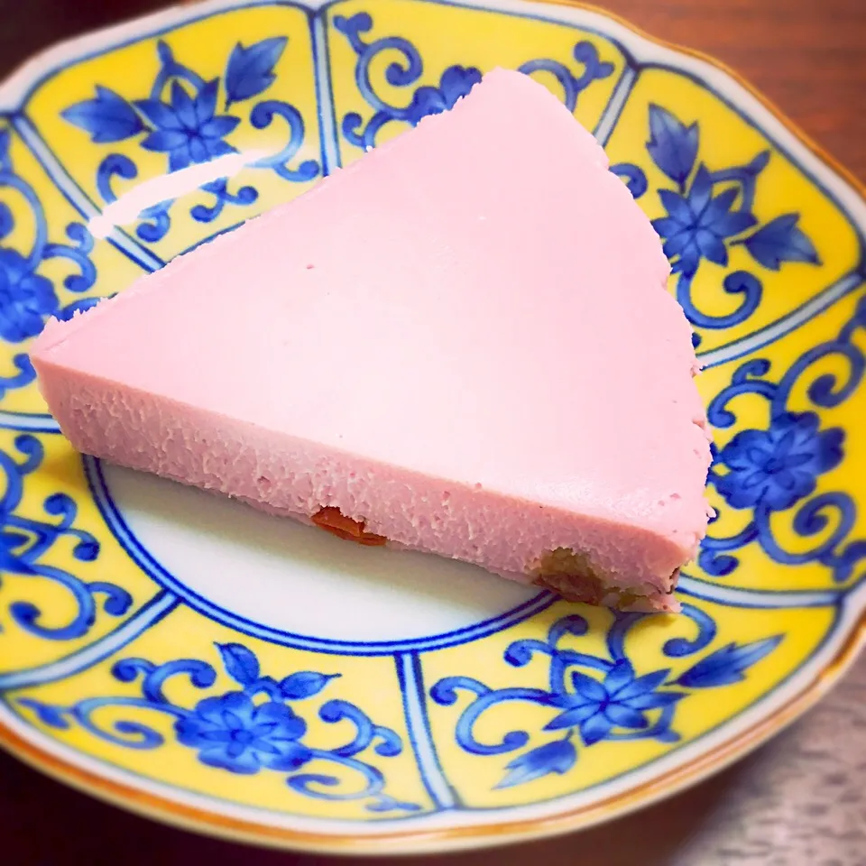 紫芋とホワイトチョコレートのチーズケーキ|こぱんださん